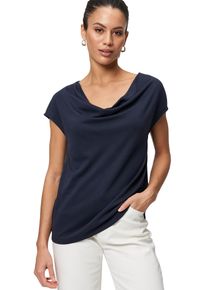 Zero Damen T-Shirt "Zero Jerseyshirt mit Wasserfallausschnitt", lila, casual, Gr. 38, clean, Jersey, Obermaterial: 70% Modal, 30% Polyester.