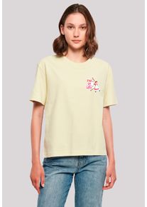 F4NT4STIC Damen T-Shirt "Alice im Wunderland You Go Girl", gelb, casual, Gr. XS, Obermaterial: 100% Baumwolle, Shirts, Retro, Heroes of Childhood, TV