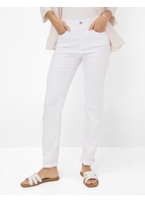 Brax Damen 5-Pocket-Jeans "Style CAROLA", weiß, Gr. 23, 45% Baumwolle, 44% Lyocell, 9% Elastomultiester, 2% Elasthan, Jeans