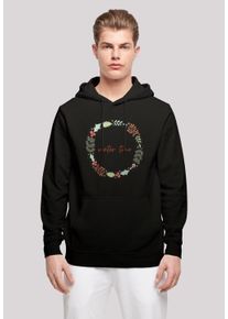 F4NT4STIC Herren Kapuzenpullover "Winter Time", schwarz, casual, Gr. 5XL, Obermaterial: 50% Baumwolle, 50% Polyester, Pullover, Print