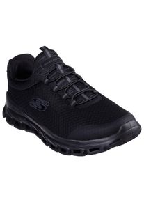 Skechers Herren Slip-On Sneaker "GLIDE-STEP", Gr. 41, schwarz, Textil, sportlich, Schuhe, Trekkingschuh, Freizeitschuh, Sneaker zum Schlupfen