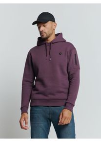 NO EXCESS Herren Sweater "NO EXCESS Soft Touch Kapuzenpullover", lila, Gr. XL, 70% Baumwolle, 30% Polyester, Sweatshirts