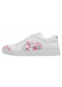 DOGO Damen Sneaker "Ace Sneakers Pink Paradise Damen Sneaker / Female", Gr. 36, weiß, Lederimitat, casual, Schuhe, Vegan
