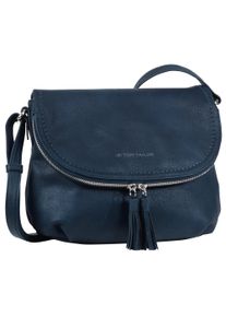 Tom Tailor Damen Umhängetasche "LARY", blau, Lederimitat, Taschen, Crossbody Bag mit modischen Quasten am Zipper
