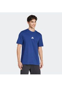 Herren T-Shirt "M SL SJ T", blau, sportlich, Gr. M, adidas Sportswear, Obermaterial: 100% Baumwolle, Shirts