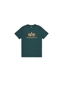 Herren T-Shirt "Alpha Industries Men - T-Shirts Basic T-Shirt", grün, Gr. L, Alpha Industries, Obermaterial: 100% Baumwolle, Shirts