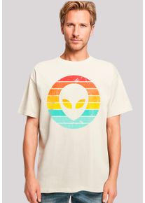 F4NT4STIC Herren T-Shirt "Alien Retro Sonnenuntergang", beige, casual, Gr. XXL, Obermaterial: 100% Baumwolle, Shirts, Premium Qualität