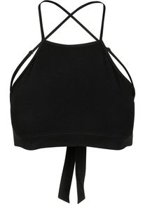 Urban Classics Herren Muskelshirt "Urban Classics Damen Ladies Triangle Top", schwarz, casual, Gr. M, unifarben, 95% Baumwolle, 5% Elasthan, Shirts