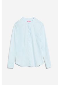 Cinque Damen Hemdbluse "CIPAPER", blau, casual, Gr. 42, unifarben, Web, Obermaterial: 73% Baumwolle, 24% Polyamid, 3% Elasthan, Blusen, Mit