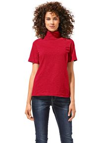 Heine Damen Rollkragenshirt "Rollkragen-Shirt", rot, Gr. 42, unifarben, 95% Baumwolle, 5% Elasthan, Shirts