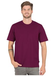 TRIGEMA Herren T-Shirt "TRIGEMA T-Shirt DELUXE Baumwolle", rot, Basic, Gr. M, 100% Baumwolle, Shirts