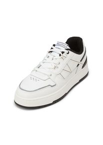 Marc O'Polo MARC O'POLO Herren Sneaker "mit robuster Gummisohle", Gr. 44, weiß, Obermaterial: 100% Leder, unifarben, casual, Schuhe