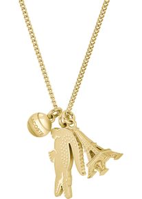 Lacoste Damen Kette mit Anhänger "UMPIRE, 2040454", Edelstahl, L: 51cm B: 4mm, gold, Edelstahl, B:4mm, Halsketten