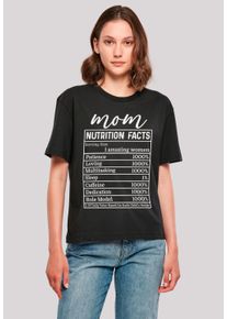 F4NT4STIC Damen T-Shirt "Muttertag Mama Nährwerte Lustig weiss", schwarz, casual, Gr. XXL, Obermaterial: 100% Baumwolle, Shirts, Premium Qualität