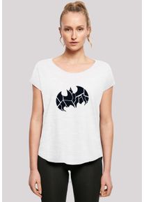 F4NT4STIC Damen T-Shirt "DC Comics Batman Logo'", weiß, casual, Gr. S, Obermaterial: 100% Baumwolle, Shirts, Print