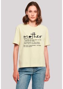 F4NT4STIC Damen T-Shirt "Muttertag Superwoman Mama", gelb, casual, Gr. XXL, Obermaterial: 100% Baumwolle, Shirts, Premium Qualität