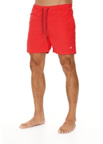 CRUZ Herren Shorts "Eyemouth", rot, casual, Gr. M, unifarben, 100% Nylon, Hosen, mit praktischem Kordelzug