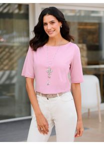 Inspirationen Damen Kurzarmshirt "Shirt", rosa, Gr. 36, unifarben, 50% Baumwolle, 50% Modal, Shirts