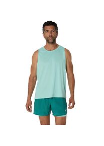 asics Herren Lauftop "asics CORE SINGLET", grün, sportlich, Gr. S, Obermaterial: 100% Polyester, Tops