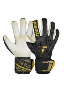 Reusch Damen Torwarthandschuhe "Attrakt Freegel Gold X GluePrint", gold, sportlich, Gr. 10, mehrfarbig, 50% Elastodien, 20% Polyester, 20%