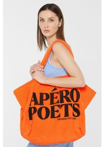 Damen Beuteltasche, SENSES.THE LABELiconic orange, Polyester, bedruckt, Taschen, mit Innenfach