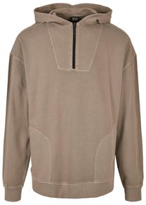 Urban Classics Herren Kapuzensweatshirt "Urban Classics Herren Overdyed Camp Hoody", grün, Gr. XL, 100% Baumwolle, Sweatshirts