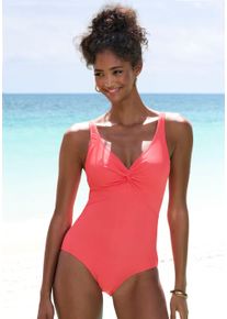 Lascana Damen Badeanzug "Lolo", orange, Gr. 36, Obermaterial: 82% Polyamid, 18% Elasthan. Miedereinsatz: 82% Polyamid, 18% Elasthan. Futter: 100%