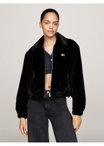 Tommy Jeans Damen Kurzjacke, schwarz, casual, Gr. XS, unifarben, Obermaterial: 100% Polyester. Futter: 100% Polyester. Wattierung: 100% Polyester,