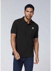 Lotto Herren Poloshirt, schwarz, sportlich, Gr. S, unifarben, 100% Baumwolle, Shirts, - in hochwertiger Baumwoll-Piqué Qualität