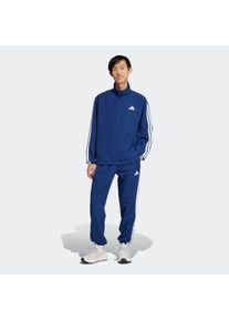 Herren Trainingsanzug "M 3S WV TT TS", blau, sportlich, Gr. XXL, adidas Sportswear, Obermaterial: 100% Polyester, Sportanzüge, drei Streifen Woven