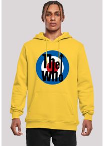 F4NT4STIC Herren Kapuzenpullover "The Who Target Classic", gelb, casual, Gr. S, Obermaterial: 65% Baumwolle, 35% Polyester, Pullover, Premium Qualität