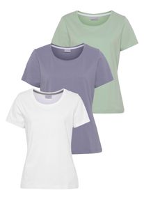 Eastwind Damen T-Shirt, bunt, Basic, Gr. 32, clean, unifarben, Obermaterial: 100% Baumwolle, Shirts, Kurzarm, hüftlang, für die Freizeit, aus