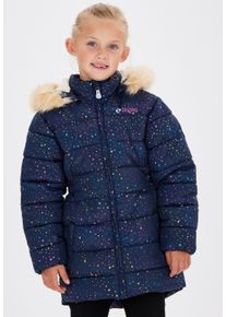 ZIGZAG Kinder Steppjacke "Astrid", blau, casual, Gr. 110, mehrfarbig, 100% Polyester, Jacken, mit abnehmbarer Kapuze
