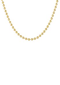 Firetti Damen Edelstahlkette "Schmuck Geschenk Kugelkettengliederung, 3,0 mm breit", 50, Edelstahl, B: 3mm, gold, Edelstahl, B:3mm, Halsketten, Made