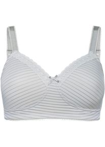 wäschepur WÄSCHEPUR Damen Bügelloser BH, Gr. 85, silber, 91% Polyamid, 9% Elasthan, BHs