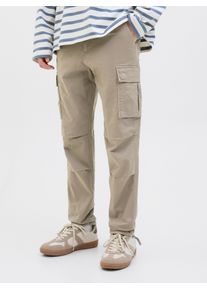 Jack & Jones JACK & JONES Herren Cargohose "STACE TUCKER", beige, Gr. 33, Obermaterial: 97% Baumwolle, 3% Elasthan, Hosen