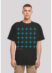 F4NT4STIC Herren T-Shirt "Kreuze Blau", schwarz, casual, Gr. 5XL, Obermaterial: 100% Baumwolle, Shirts, Print