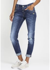 Gang Damen Relax-fit-Jeans "94GERDA", blau, modisch, Gr. 29, unifarben, Denim/Jeans, Obermaterial: 98% Baumwolle, 2% Elasthan, Jeans, mit besonderer