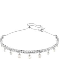 Swarovski Damen Choker "Schmuck Geschenk Ariana Grande Halsband, 5720865", Metall-Perlen, L: 30cm, silber, Metall, Perlen, Halsketten, mit Swarovski