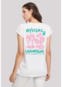 F4NT4STIC Damen T-Shirt "Oysters And Champagne", weiß, casual, Gr. XXL, Obermaterial: 100% Baumwolle, Shirts, Premium Qualität