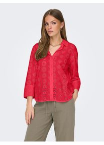 Jacqueline de Yong JDY Damen Hemdbluse "JDYTALLIE 3/4 LONG SHIRT WVN NOOS"ski patrol, modisch, Gr. L, unifarben, Web, Obermaterial: 100% Baumwolle, Blusen, mit