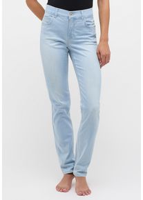 Angels Damen Straight-Jeans "CICI", blau, casual, Gr. 46, Web, Obermaterial: 89% Baumwolle, 8% Polyester, 3% Elasthan, Jeans, in Slim Fit-Passform