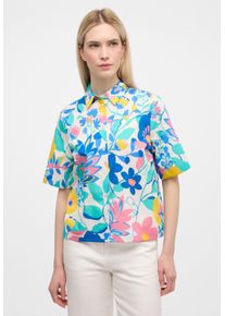 Eterna Damen Hemdbluse "LOOSE FIT", blau, casual, Gr. 40, 100% cotton, Blusen