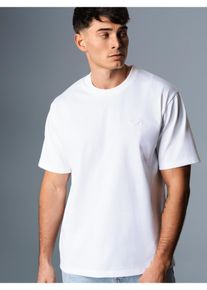 TRIGEMA Herren T-Shirt "TRIGEMA Heavy Oversized T-Shirt", weiß, casual, Gr. S, 100% Baumwolle, Shirts