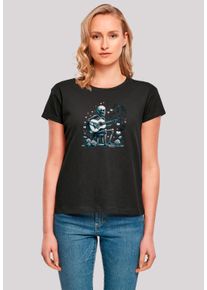 F4NT4STIC Damen T-Shirt "Skelett spielt Gitarre, Musik, Liebe", schwarz, casual, Gr. XL, Obermaterial: 100% Baumwolle, Shirts, Premium Qualität