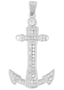 Adelia´s ADELIA ́S Damen Ketten-Anhänger "Neuheit 2025 - eleganter Anker Anhänger aus 925 Sterling Silber", Silber 925 (Sterlingsilber), silber, Silber 925
