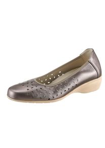 CLASSIC Damen Ballerina, Gr. 39, braun, Glattleder, modisch, Schuhe