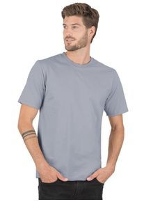 TRIGEMA Herren T-Shirt "TRIGEMA T-Shirt DELUXE Baumwolle", grau, Basic, Gr. 4XL, 100% Baumwolle, Shirts