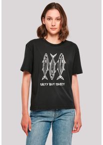 F4NT4STIC Damen T-Shirt "Salty But Sweet Summer", schwarz, casual, Gr. XS, Obermaterial: 100% Baumwolle, Shirts, Premium Qualität