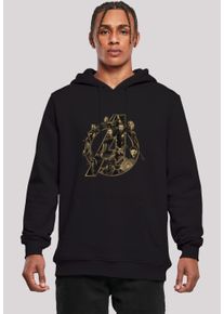 F4NT4STIC Herren Sweatshirt "Marvel Avengers Infinity War Marvel Logo", schwarz, casual, Gr. XS, Obermaterial: 65% Baumwolle, 35% Polyester,